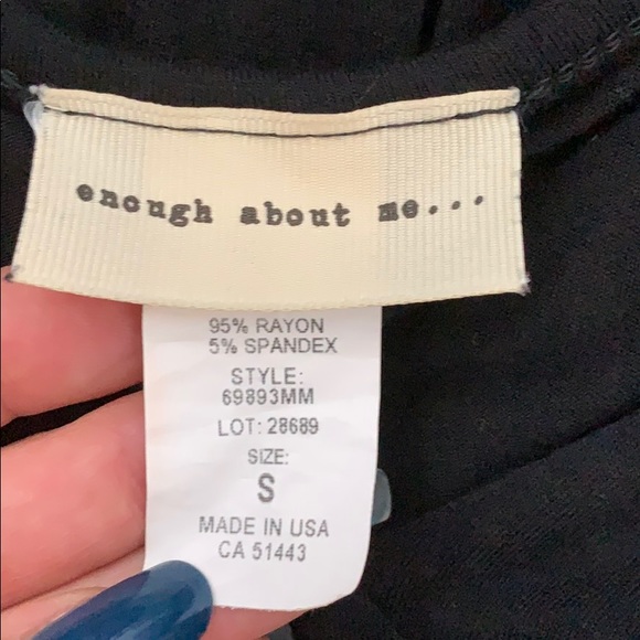 Enough About Me Black Ruffle front short Romper S - Picture 4 of 4